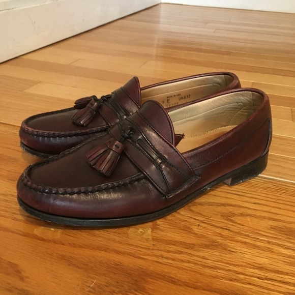 Footjoy Mens Tassel Dress Loafer Size 9 Burgundy - Picture 4 of 8